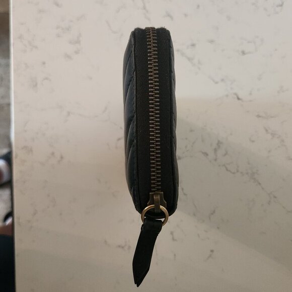 Gucci GG Marmont Zip Around Leather Wallet Black, Authentic - Picture 10 of 12